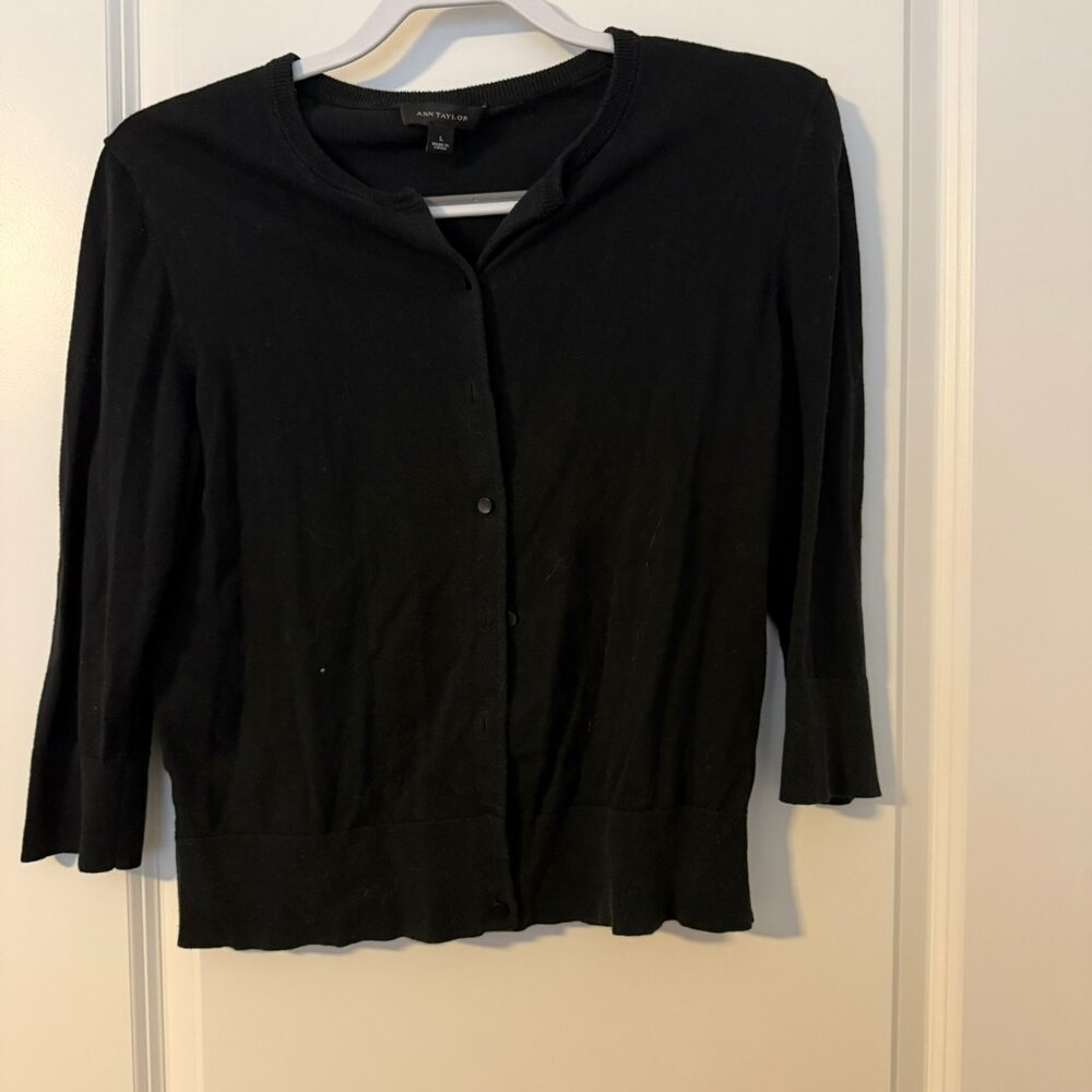 Ann Taylor Open Button Sweater